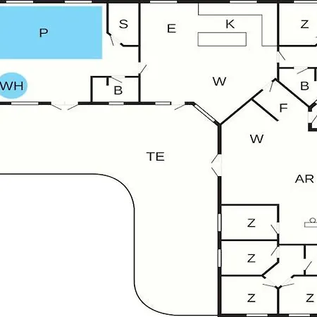 Seven-bedroom In Sydals Holiday home Horuphav